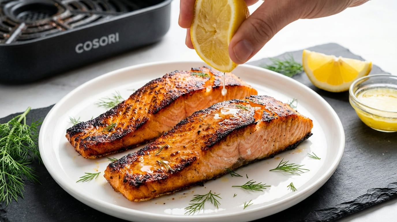 Air Fryer Salmon Fillets (10 Minutes!)