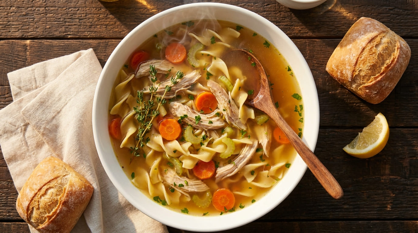 Easy One Pot Chicken Noodle Soup